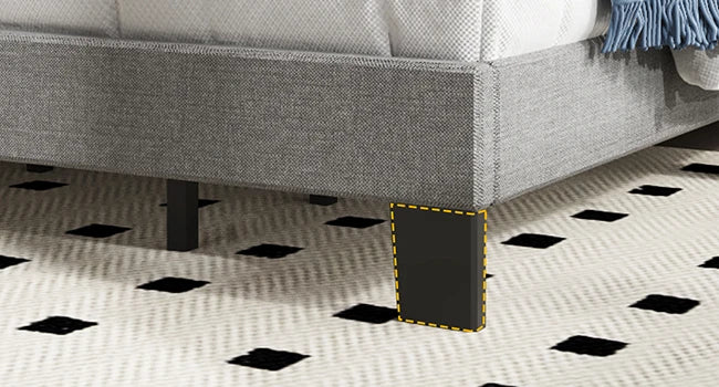 Adjustable Upholstered Bed Frame with Storage - Modern Style