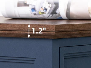Farmhouse 54" 7 Drawers Dresser for Bedroom, Wide Wood Chest of Drawers w/ 4 Wooden Legs