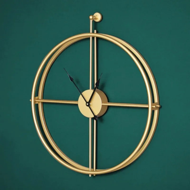 Minimalist Dome Wall Clock – Silent Metal Needle Display, Available in 50cm or 60cm Sizes