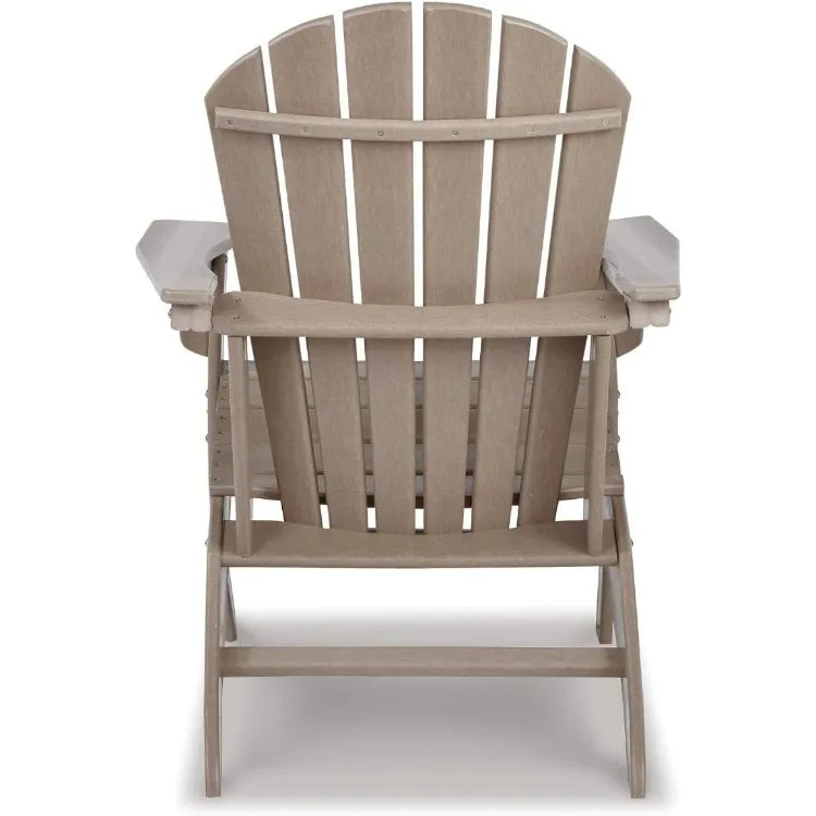Sundown Treasure Outdoor Patio Adirondack Chair - Light Brown