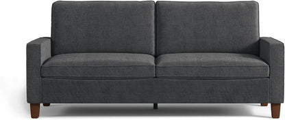 70" Modern Loveseat Sofa – Faux Linen Fabric with Adjustable Back Cushion, Pocketed Spring Seat, and 900lbs Weight Capacity