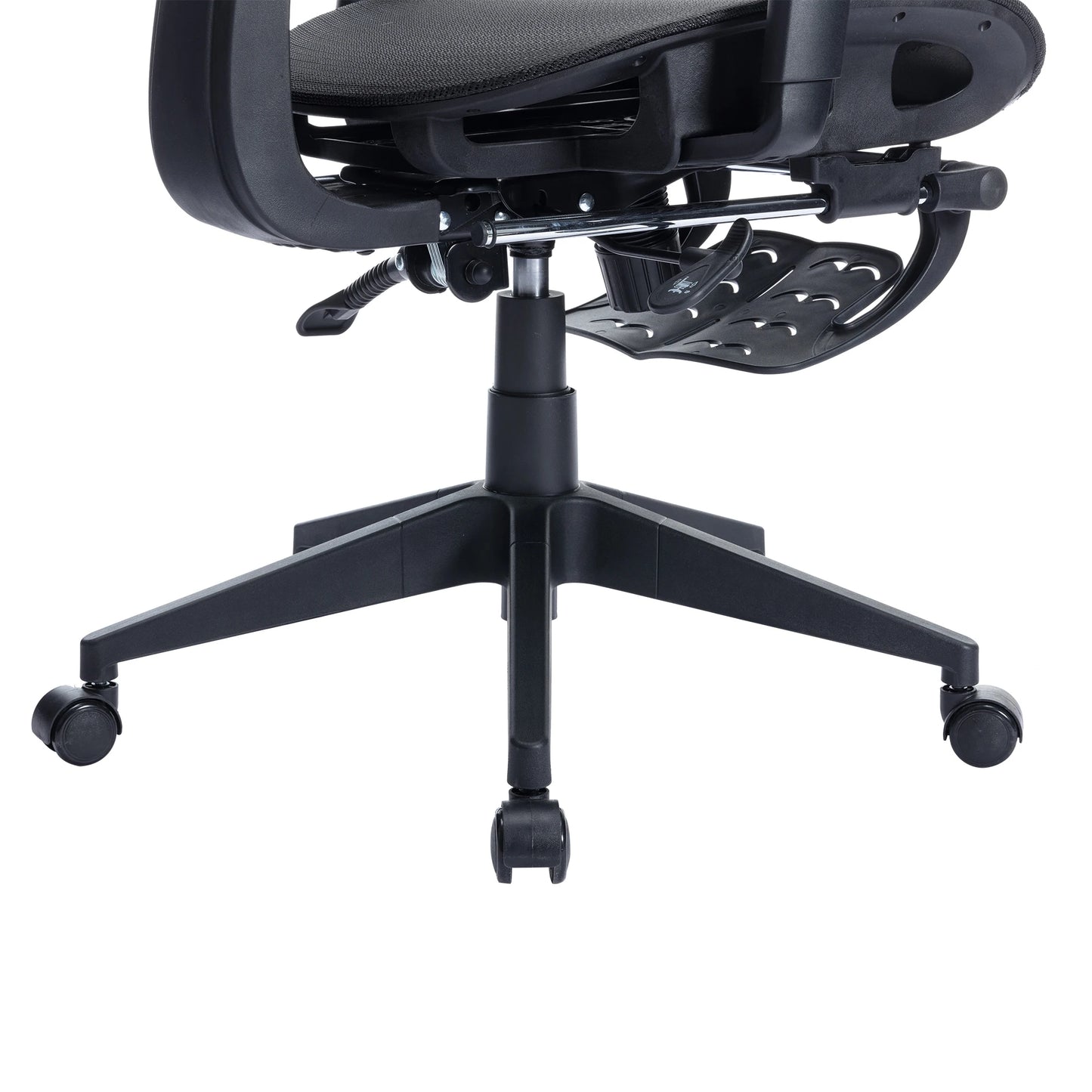 Ergonomic Mesh Office Chair with Lumbar Support, Adjustable Headrest, and Retractable Footrest