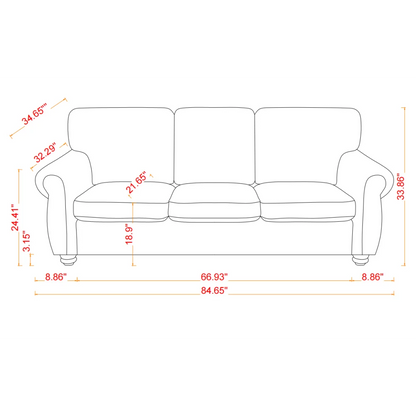 Modern U-Shaped Convertible Sofa Bed – Minimalist Design, High-Density Sponge, Durable Fabric
