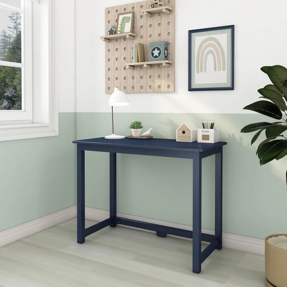 Modern Engineered Wood Study Desk with Solid Pine Frame