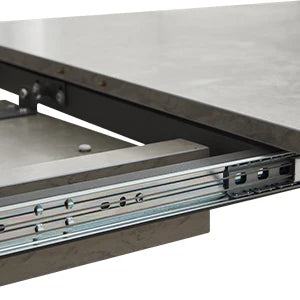 7-Piece Modern Dining Set – Extendable Table with 6 PU Leather Chairs, Mid-Century Industrial Style, Space-Saving Design