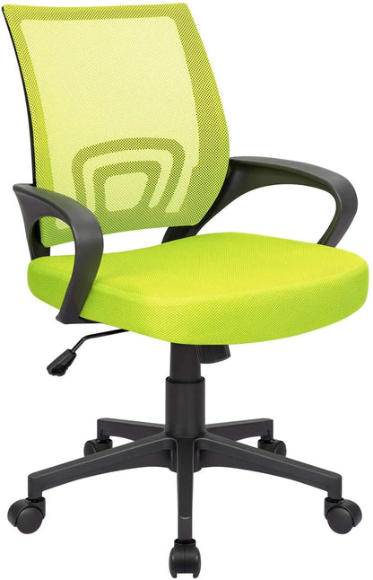 Ergonomic Mid-Back Mesh Office Desk Chair with Lumbar Support and Adjustable Armrests