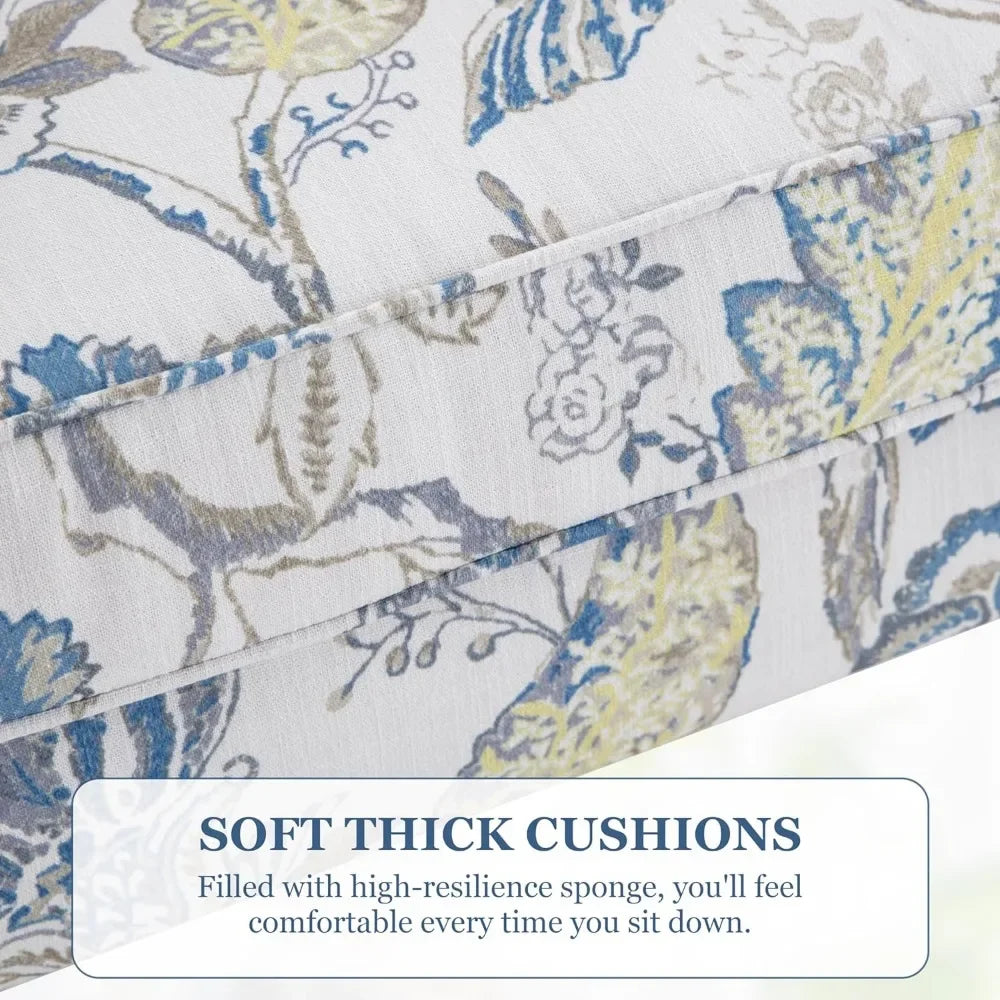 Ergonomic Modern Leisure Chair with Wooden Frame and High Backrest, 300 lbs Capacity, 31" x 28" x 37"