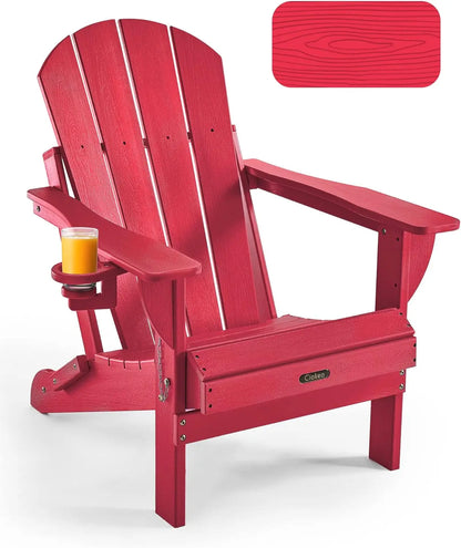 Folding Adirondack Chair - Stylish Outdoor Lounge Chair for Relaxation