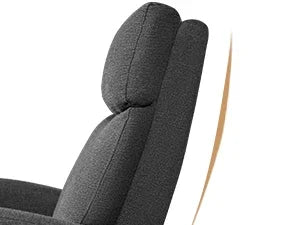 Adjustable Recliner Chair with Breathable Fabric – Modern Style Living Room Leisure Chair, Push-Back Reclining, 90°-165° Adjustable Footrest