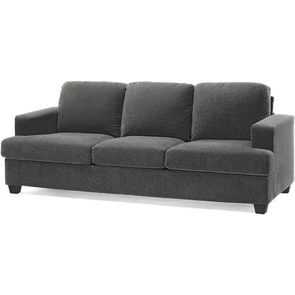 89" Modern 3-Seater Chenille Sofa – Spacious & Comfy Couch with Deep Seats, Wide Armrests, and Sturdy Construction, Easy Assembly