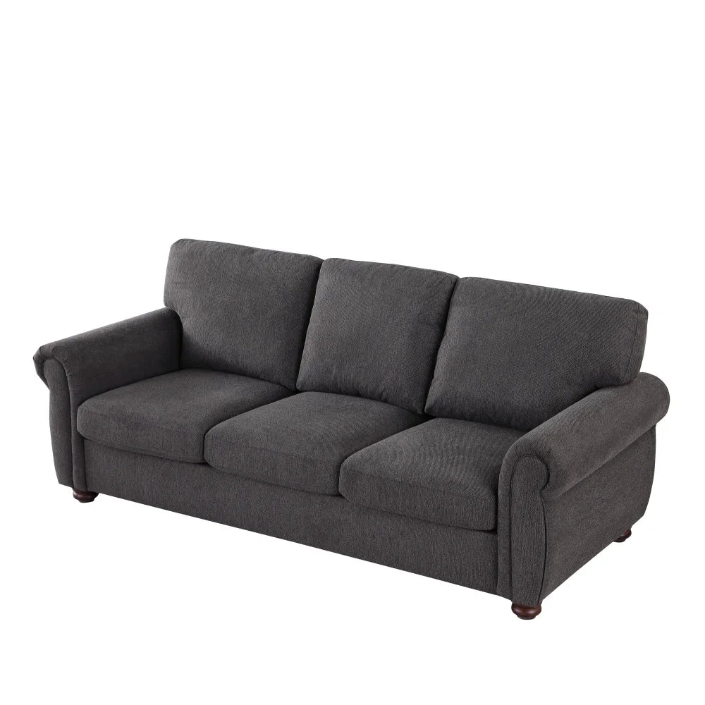 Modern U-Shaped Convertible Sofa Bed – Minimalist Design, High-Density Sponge, Durable Fabric