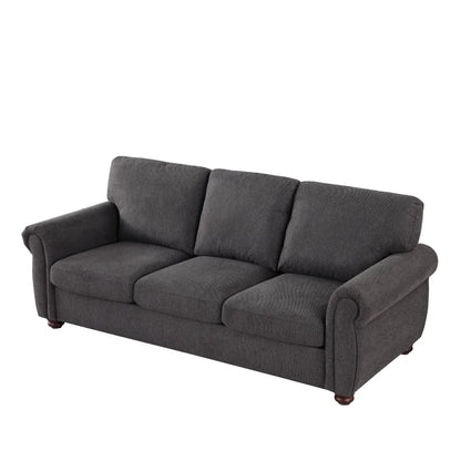Modern U-Shaped Convertible Sofa Bed – Minimalist Design, High-Density Sponge, Durable Fabric