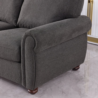 Modern U-Shaped Convertible Sofa Bed – Minimalist Design, High-Density Sponge, Durable Fabric