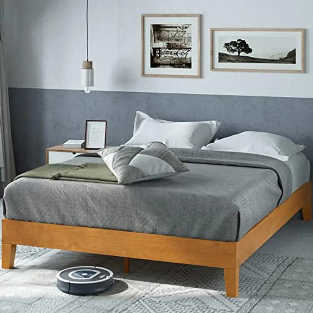 Alexis Deluxe Wood Platform Bed - Round Design