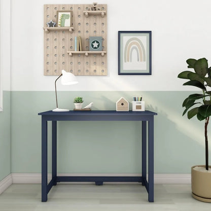 Modern Engineered Wood Study Desk with Solid Pine Frame