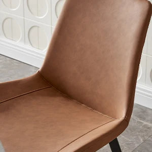 7-Piece Modern Dining Set – Extendable Table with 6 PU Leather Chairs, Mid-Century Industrial Style, Space-Saving Design