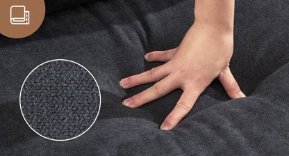 Convertible L-Shaped Sectional Sofa with Storage – Modern Velvet Living Room Couch with Cup Holders