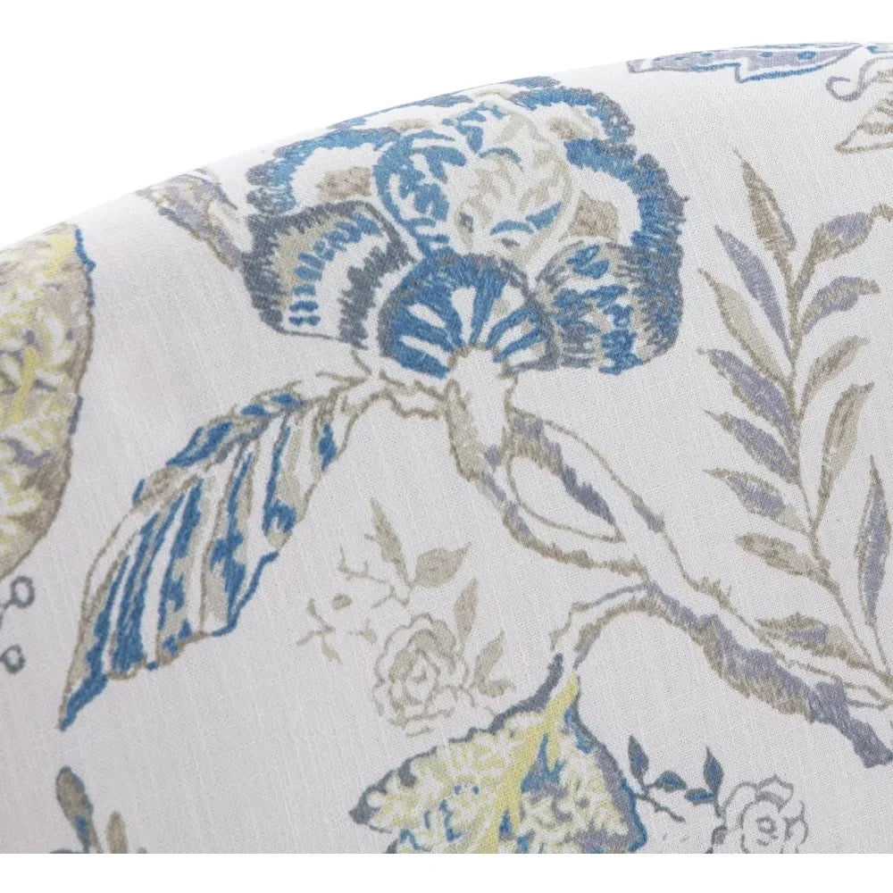 Ergonomic Modern Leisure Chair with Wooden Frame and High Backrest, 300 lbs Capacity, 31" x 28" x 37"