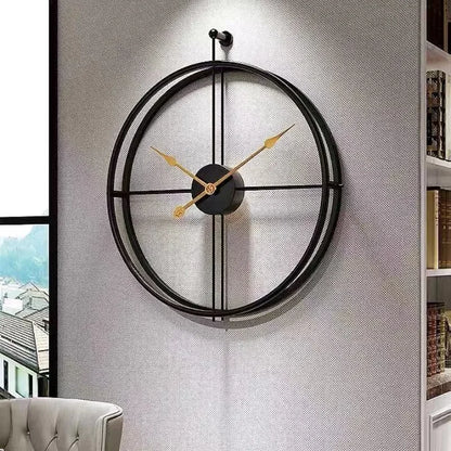 Minimalist Dome Wall Clock – Silent Metal Needle Display, Available in 50cm or 60cm Sizes