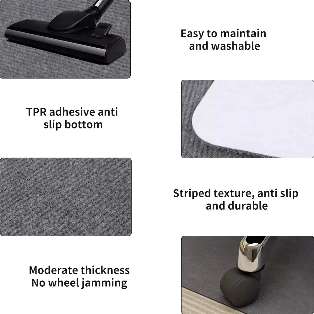 48"x36" Non-Slip Office Chair Mat - Floor Protector for Hard Surfaces