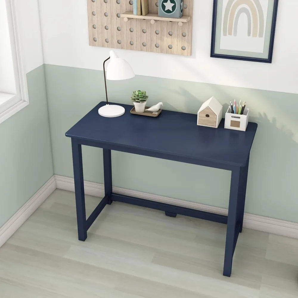Modern Engineered Wood Study Desk with Solid Pine Frame