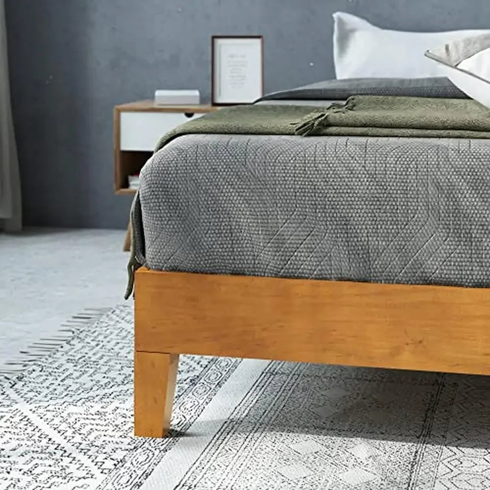 Alexis Deluxe Wood Platform Bed - Round Design